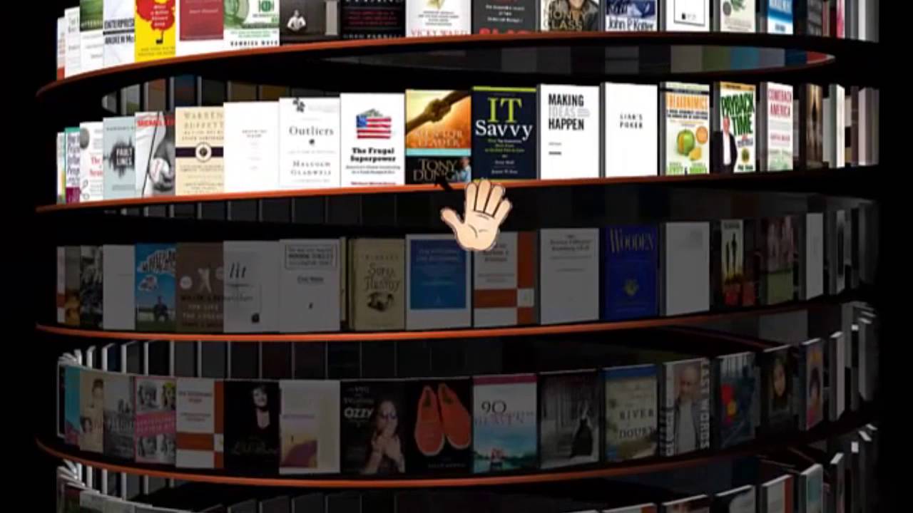 Virtual Bookshelf in Library Living Lab